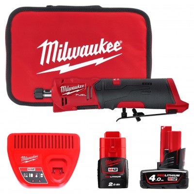 Прямошліфувальна машина акумуляторна безщіткова MILWAUKEE M12 FDGS-422B FUEL (4933471436)